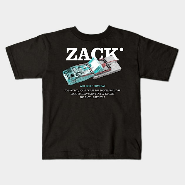 Zack Money Kids T-Shirt by bougaa.boug.9